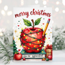 Você é um Professor Apreciado Cartão de Natal
