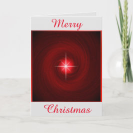 Festividades Vortex Vermelho com Cartão de Saudação de Natal