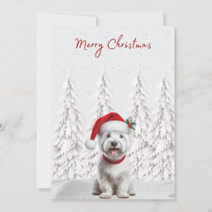 Festividades Westin no Santa Hat - Feliz Cartão de Natal