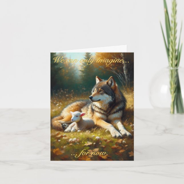 Festividades Wolf and Lamb: Banquete de Cartão de Tabernáculos (Frente)