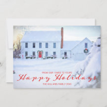 Xadrez clássica Cartão com fotos de Natal feliz