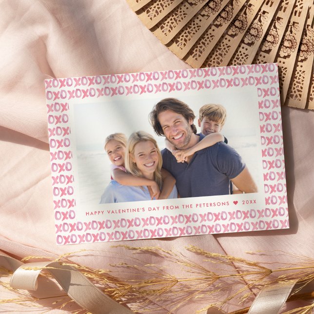 Festividades XOXO pintado | CARTÃO COM FOTOS DIA DE OS NAMORADO (Criador carregado)