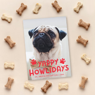 Festividades Yappy Howlidays, um Cartão com fotos de Férias de 