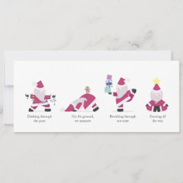 Festividades Yogi Papais noeis Engraçado Yoga Pun Cartão de Fér