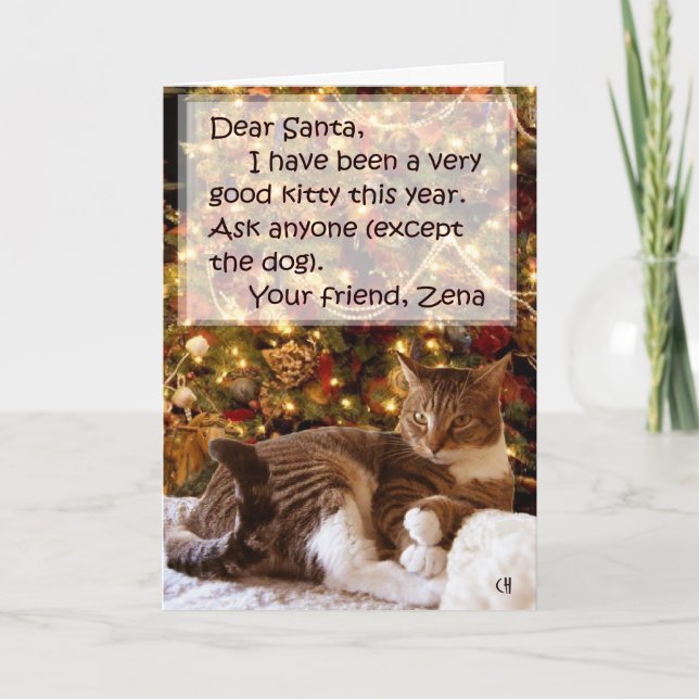 Festividades Zena embaixo do cartão de Natal da árvore (Frente)