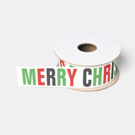Festivo Bold Letters Vermelho Verde "Feliz Natal"