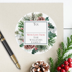 Festivo Foliage Foliday Floral Para / Da Etiqueta 