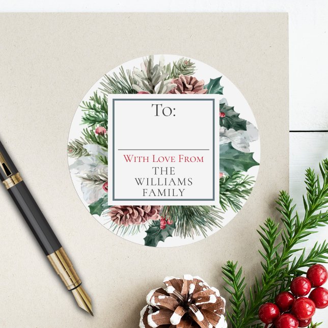 Festivo Foliage Foliday Floral Para / Da Etiqueta  (Criador carregado)