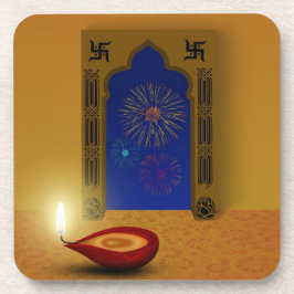 Festivo Happy Diwali Fireworks - Porta copos plást