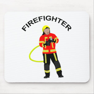 Feuerwehrmann em Einsatzkleidung Mousepad