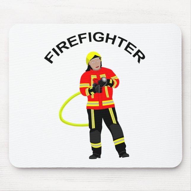 Feuerwehrmann em Einsatzkleidung Mousepad (Frente)