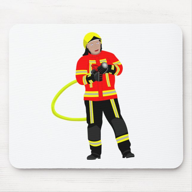 Feuerwehrmann em Einsatzkleidung Mousepad (Frente)