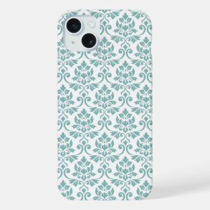 Feuille Damask Teal Pattern