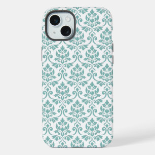 Feuille Damask Teal Pattern