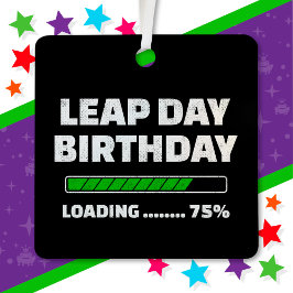 Fev 29 Ano Leap Aniversário 75% Dia do Leap de Car