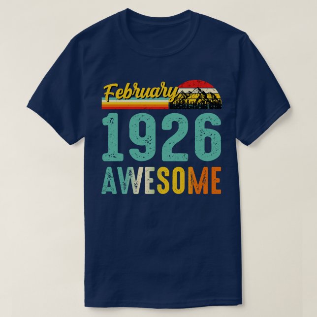 Fevereiro De 1926 Camisa De Presente De Aniversári (Frente do Design)