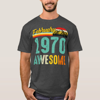 Fevereiro De 1970 Camisa De Presente De Aniversári