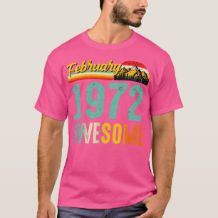 Fevereiro De 1972 Camisa De Presente De Aniversári