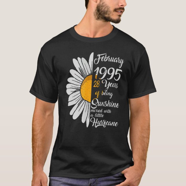 Fevereiro Meninas 1995 Camisa 28 Presentes de Aniv (Frente)