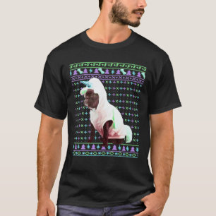 Fez o Natal, Suéter Engraçado, Cachorro Francês