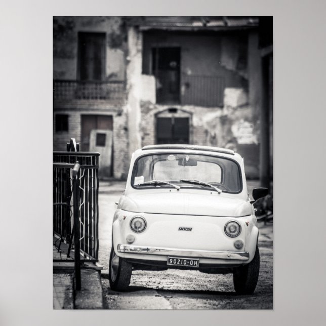 Fiat 500, Cinquecento, na Itália, Poster (Frente)