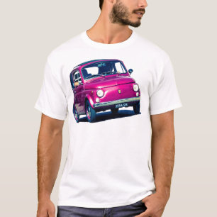 Fiat 500 em Roma, camisa de T, Cinqucento clássic