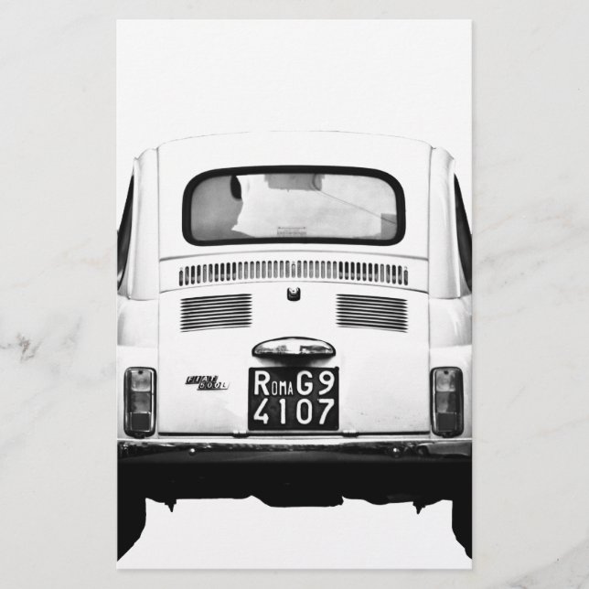 Fiat 500 em Roma, Itália. (Frente)