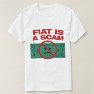 FIAT É UMA GOLPE - Camiseta Masculina Bitcoin