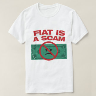 FIAT É UMA GOLPE - Camiseta Masculina Bitcoin