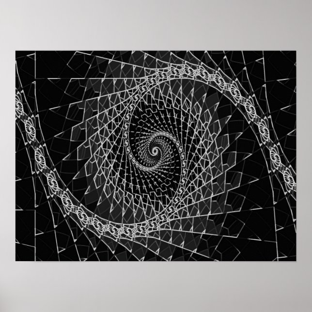 Fibonacci Preto, Poster (Frente)