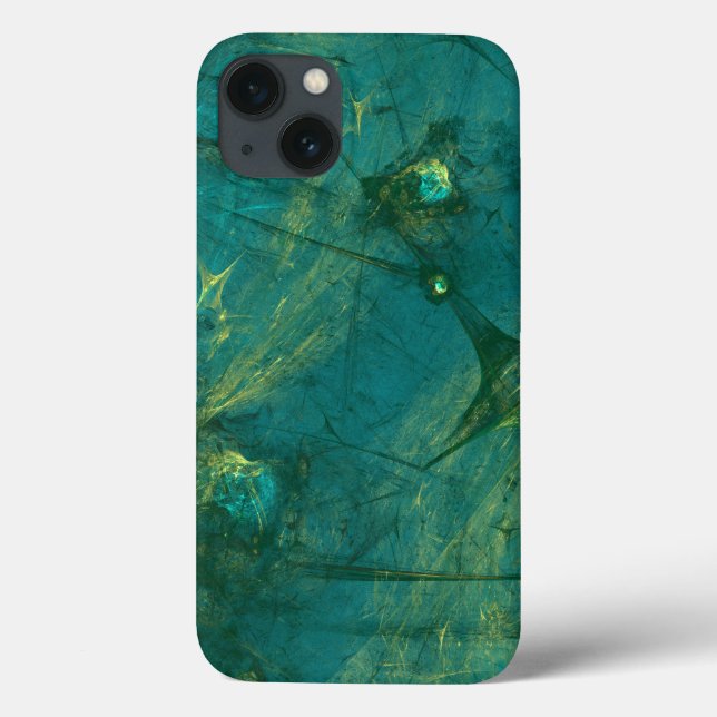 Fibras verdes abstrato (Verso)