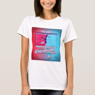 FIC "Dois lados da mesma moeda" T-Shirt feminina