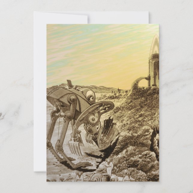 Ficção Científica Vintage Alienígenas Planeta Cons (Frente)