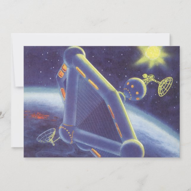 Ficção Científica Vintage Estação Espacial Orbitan (Frente)