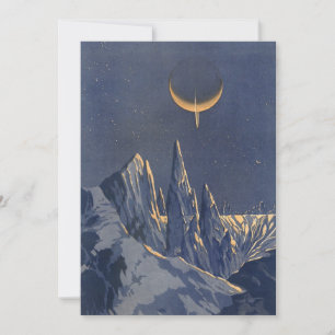 Ficção Científica Vintage, Planeta de Neve da Lua 