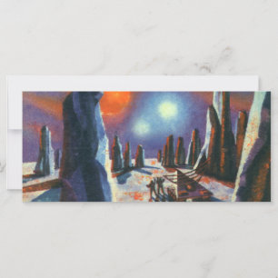 Ficção científica vintage planeta estrangeiro com 