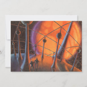 Ficção Científica Vintage, Sol Laranja e Alienígen