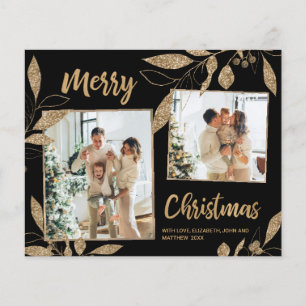 Ficha de Natal Fotográfica Elegante de Orçamento