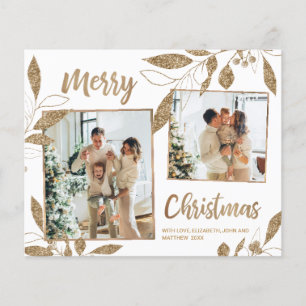 Ficha de Natal Fotográfica Elegante de Orçamento F