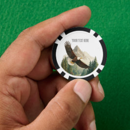 Fichas De Poker Águia Voando Alto 