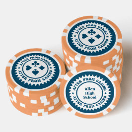 Fichas De Poker Após os chipsets de pôquer personalizados do Baile