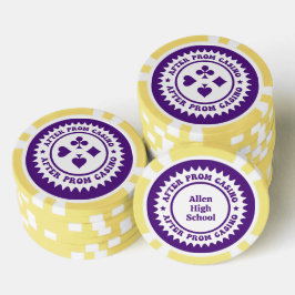 Fichas De Poker Após os chipsets de pôquer personalizados do Baile