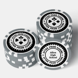 Fichas De Poker Após os chipsets de pôquer personalizados do Baile