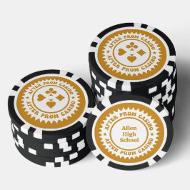 Fichas De Poker Após os chipsets de pôquer personalizados do Baile