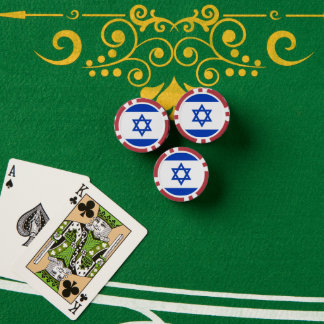 Fichas De Poker bandeira de Israel