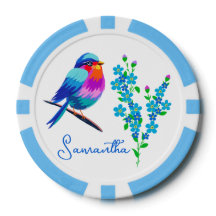 Blue Birdie Esquece-me que não voa 90 de aniversár
