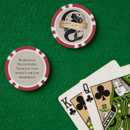 Fichas De Poker Chip de pôquer do logotipo Mermaid