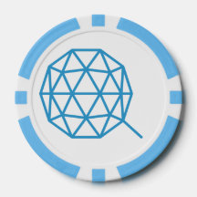 Chip do Poker de Clareza de Criptomoeda QTUM