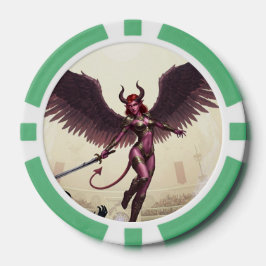 Fichas De Poker Chips do Devil Angel Poker - Onde as lendas são fo