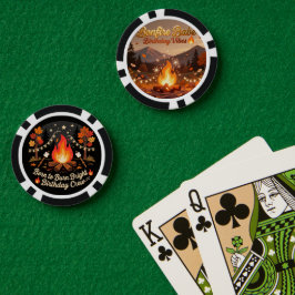 Fichas de Poker da Noite da Fogueira 🔥 | Jogo ao 